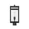 Z-Lite Nuri 1 Light Outdoor Post Mount Fixture, Black & Clear 596PHMR-BK - alternate 4